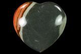 Wide, Polychrome Jasper Heart - Madagascar #139961-1